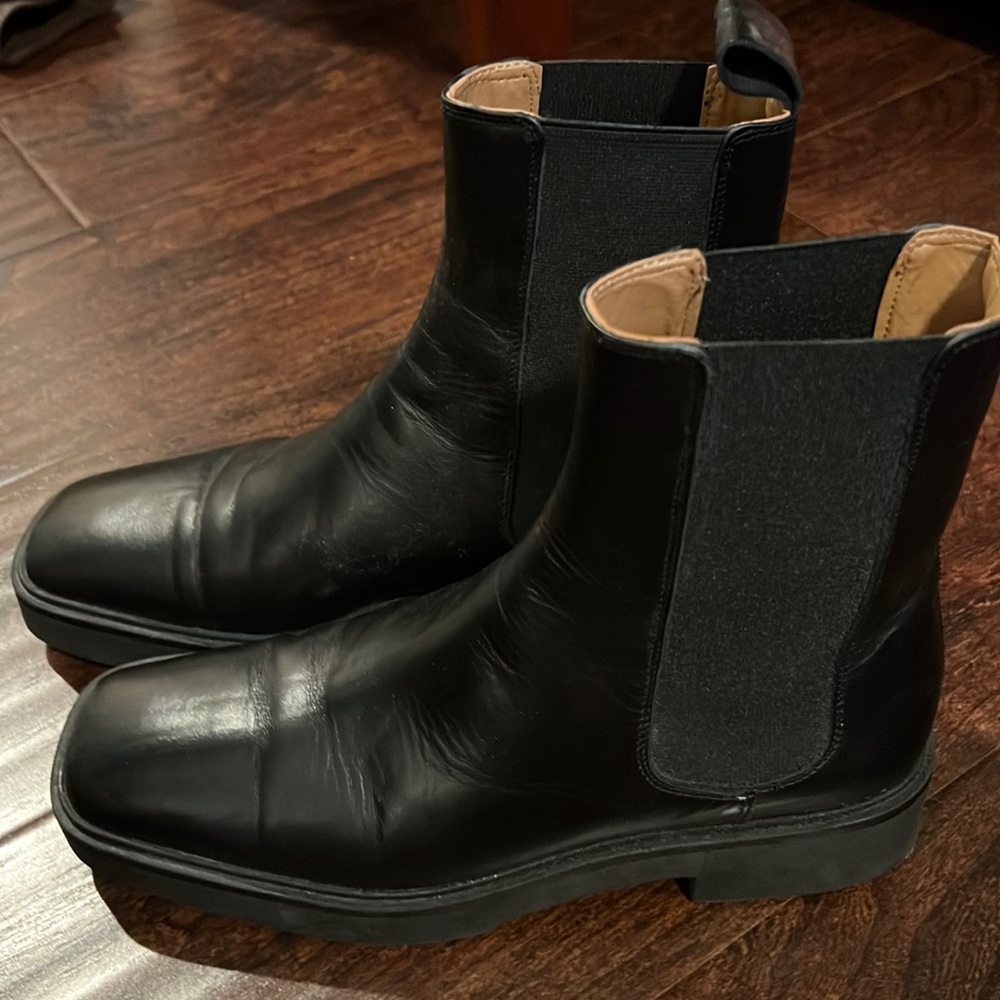 Zara leather boots